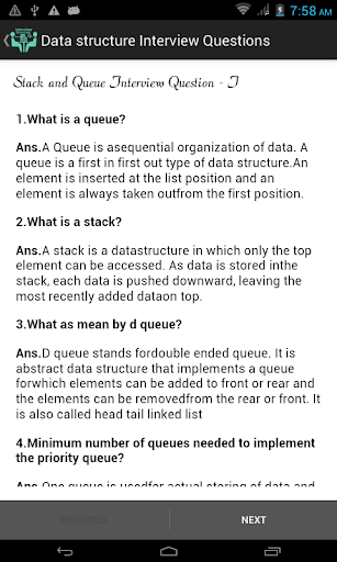 Data Structure Questions Ans.