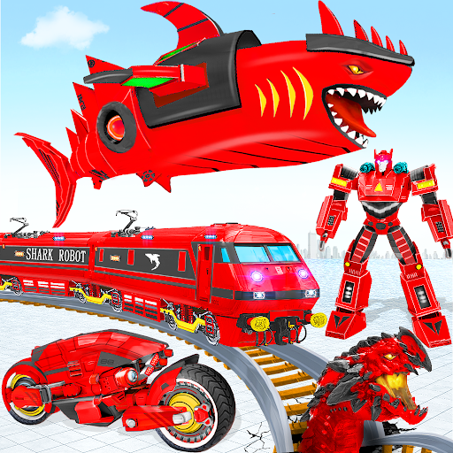 Screenshot Shark Robot Transform Bike War