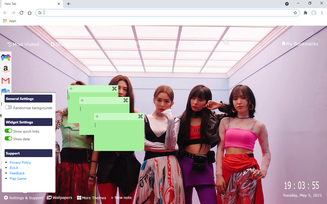 Red Velvet Wallpaper New Tab Preview image 4