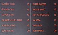 Chai Mate menu 1