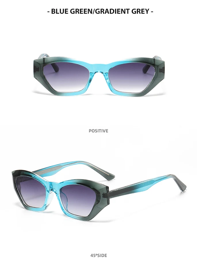Lunettes de soleil TR avec insert central œil de chat polygonal. Protection UV, design moderne, monture robuste pour une vision claire et un style unique.