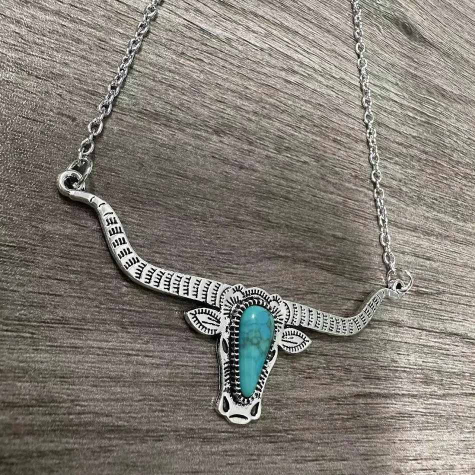 Koeienkop Ketting Persoonlijkheid Mode Sieraden voor Dames, Uniek Design, Opvallende Halsketting, Trendy Accessoire.