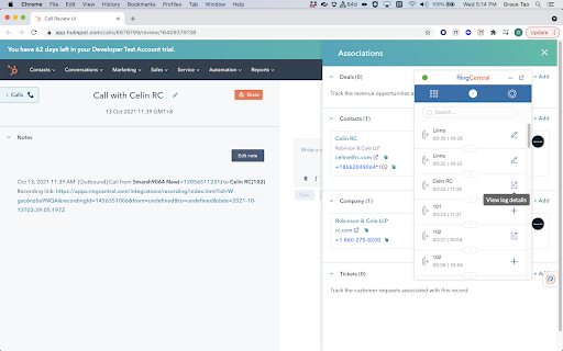 RingCentral for HubSpot
