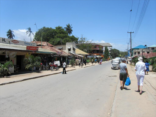 A street in Kilifi town. Teenage pregnancies have been blamed on disco matangas /COURTESY