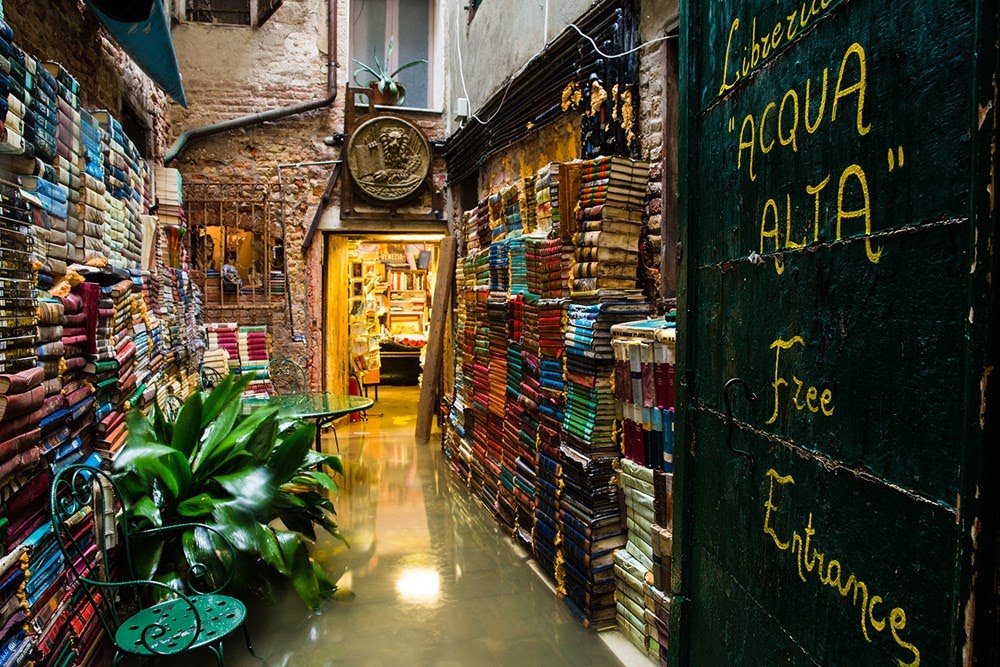 Libreria Acqua Alta, a livraria inundada de Veneza