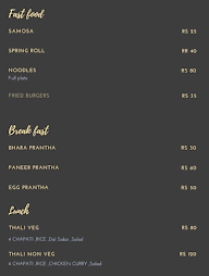 Sb Food Corner menu 1