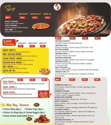 Pizza Sabroso menu 