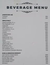 The Roof Top Lounge menu 3