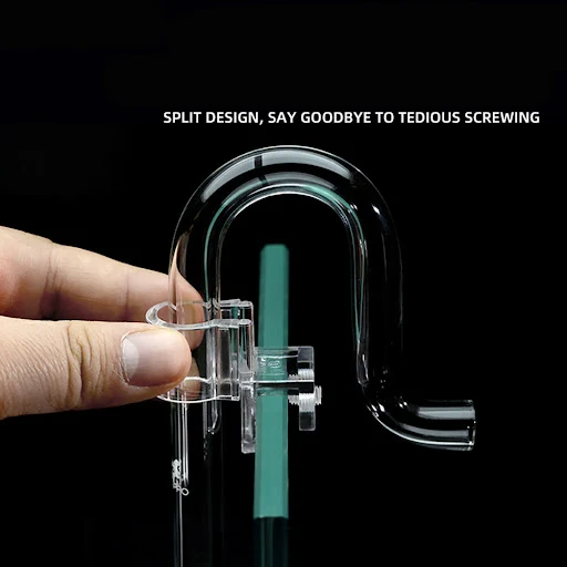 Aquarium Inlet Outlet Hose Holder PC Material Filtration Mount Fish Tank Tube Clamp Fish Tank Splitter Fix Feeder Fixing