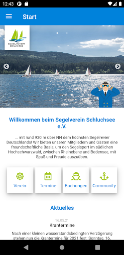 Screenshot Segelverein Schluchsee e.V.