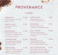 Provenance menu 3