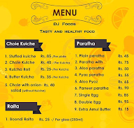 DJ Food menu 1