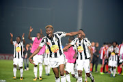 TP Mazembe's the players celebrate the final qualificationSylvain Gbohouo celebrate the final qualification during the semi-final of the 2017 Confederations Cup match between FATH Union Sport and TP Mazembe in Rabat on 21 October 2017. 