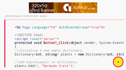 C Dictionary Examples