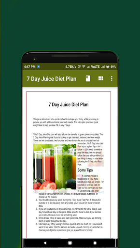 7 Day Juice Diet Plan ? 7 Day Juice Detox Cleanse