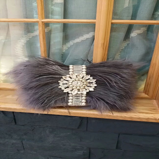 Title 1, Celebrity Clutch Shiny Ostrich Hair Bag Elevate...