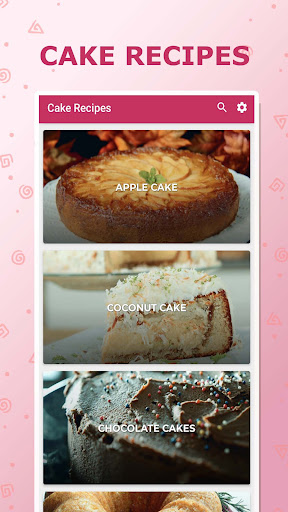 Screenshot Cake recipes