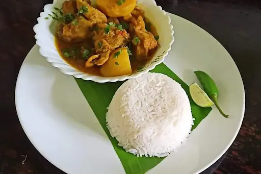 Rice With Chicken Kosha Special Combo