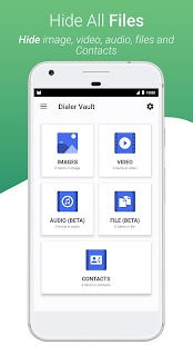 Dialer Vault - VaultDroid Hide Photo Video OS 10 Screenshot