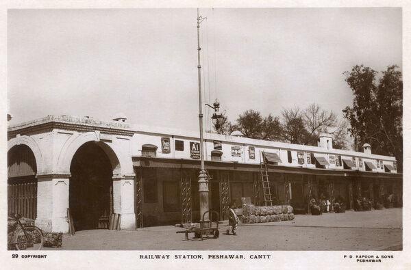 Railway Station, Peshawar Cantonment, British India (Photos Prints  Framed...) #14410139