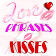 Kiss quotes and messages icon