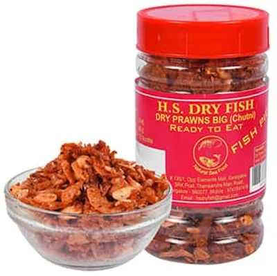 H S Dry Big Prawns Chutney 80 Gm