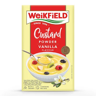 Weikfield Custard Powder, Vanilla Flavour - 500 gm