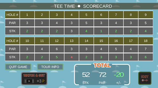 Mini-Arcade-Golf: Screenshot von Pocket Tours