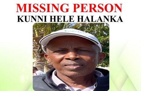 Kunni Hele Halanka who is missing after abduction in Nairobi- Handout