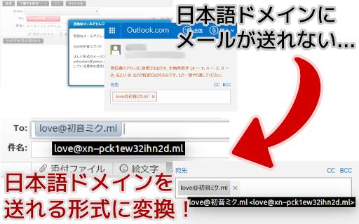 Japanese Domain Email Enabler