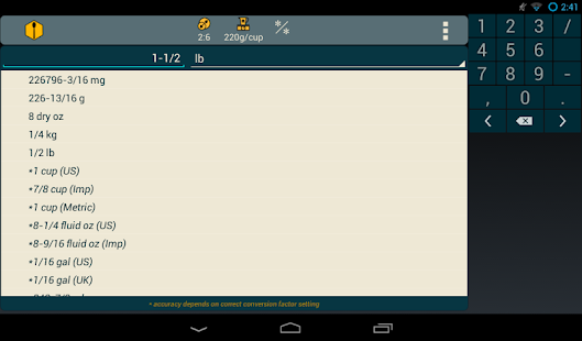 Download Recipe Convert Pro apk