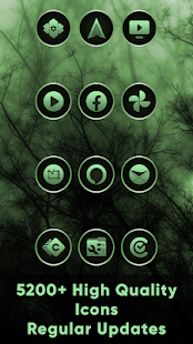 Gothic Forest Green Icons banner