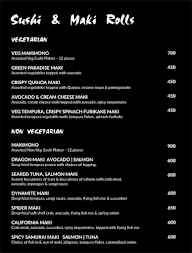 The Red Ginger menu 1