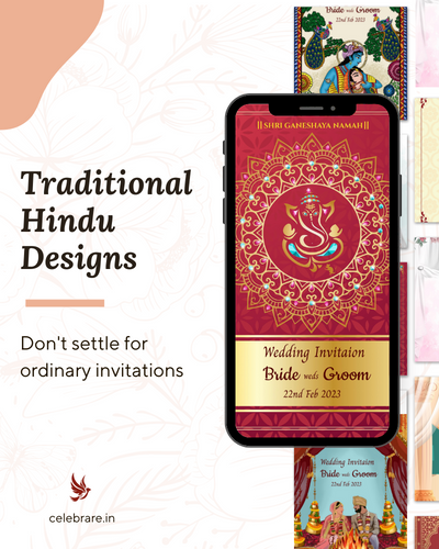 Screenshot Digital Hindu wedding invite