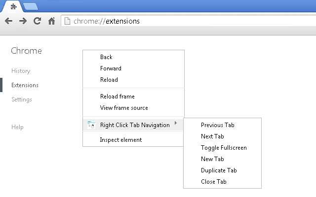 Right Click Tab Navigation Preview image 1