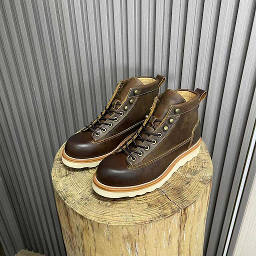 Title 5, Retro Style Worker Boot Mens High-top Leather ...