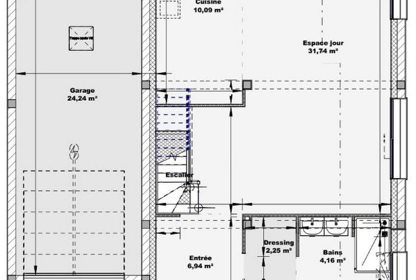  Vente Terrain + Maison - Terrain : 1 100m² - Maison : 117m² à Aubusson (61100) 