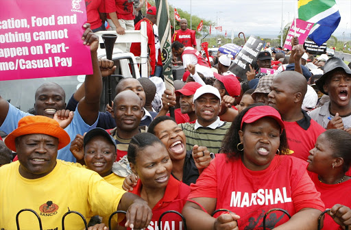 Cosatu led protest. File picture.