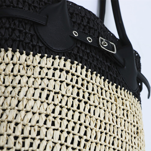 Title 5, One Shoulder Camel Colored Woven Commuting Bag....