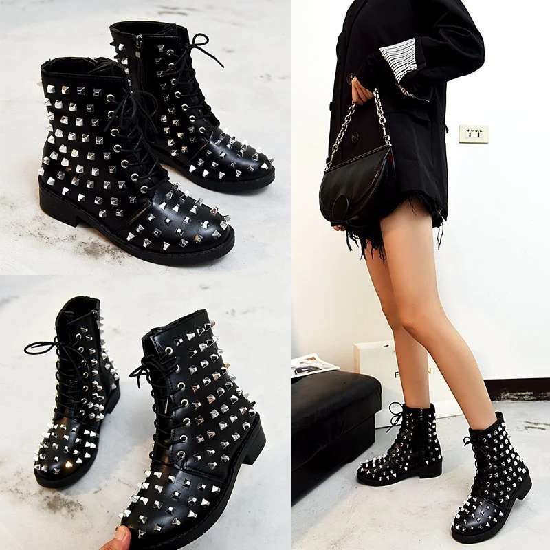 Chaussures femme à talons épais et lacets bas devant pour l'hiver – Confort et style assurés pour affronter la saison hivernale avec élégance.