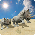 Cover Image of Unduh Wild Rhino Family Jungle Simulator 1.0 APK