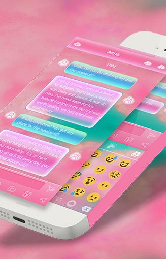 免費下載工具APP|Pink Cloud Emoji Keyboard Skin app開箱文|APP開箱王