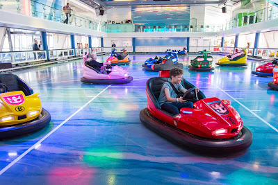 Take a bumper car for a spin in the SeaPlex aboard Anthem of the Seas. 