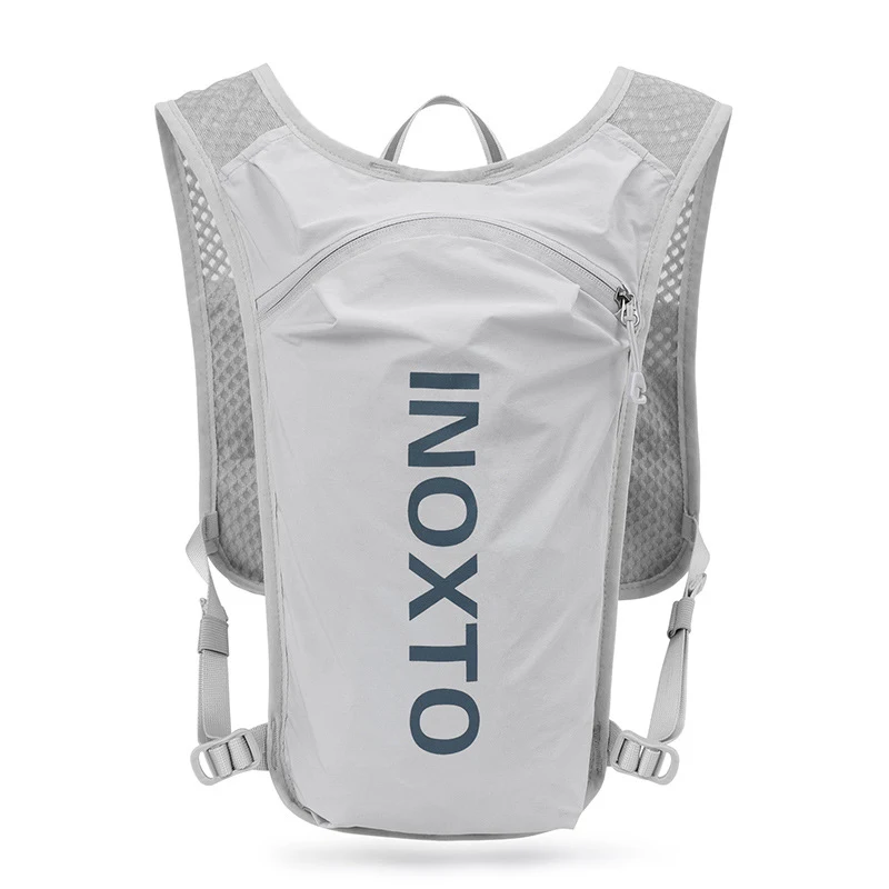 Mochila de hidratação esportiva Marathon para corrida cross-country. Unissex, leve e respirável. Perfeita para maratonas e longas distâncias, com bolsa de água.