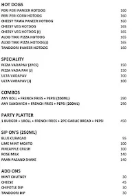 The Kathi Roll Jail menu 1