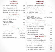 Shanghai Oriental menu 1