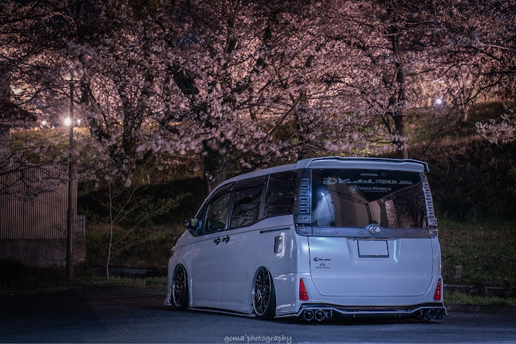 ヴォクシーの夜桜・夜桜お七・桜ハンター・petanco works・ソメイヨシノに関するカスタム事例の投稿画像2枚目