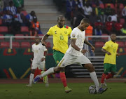 Cameroon captain Vincent Aboubakar (No.10) scored his fifth goal of the tournament.