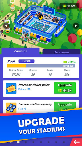 Idle Sports City Tycoon - Create a Sports Empire captures d'écran apk mod pirater preuve 2