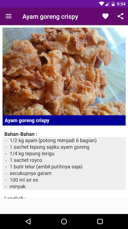 Resep Ayam Crispy Android Apps Appagg